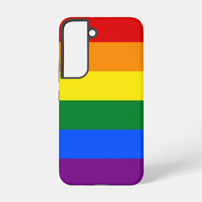Samsung Galaxy S22 Fallflagge von LGBT Hülle (Rückseite)
