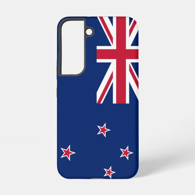 Samsung Galaxy S22 Fallflagge von Neuseeland Hülle (Rückseite)