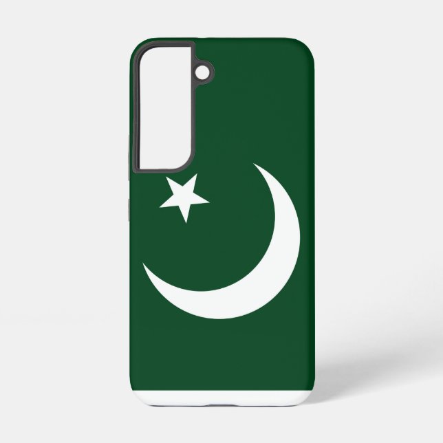Samsung Galaxy S22 Fallflagge von Pakistan Samsung Galaxy Hülle (Rückseite)