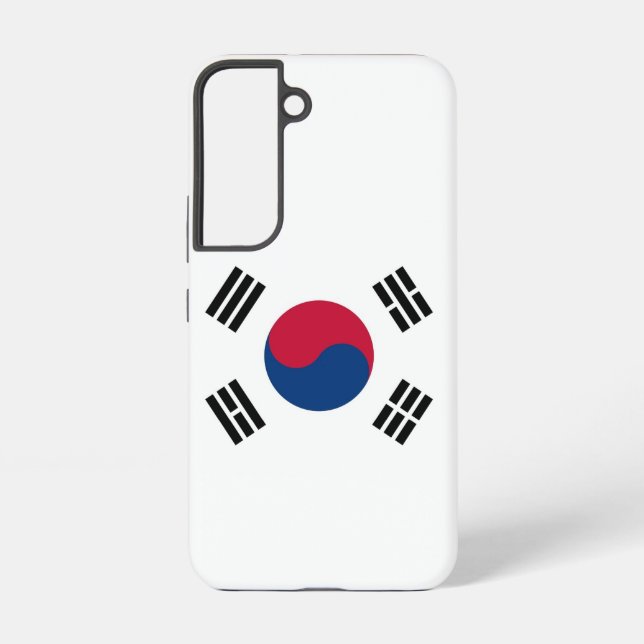 Samsung Galaxy S22 Fallflagge von Südkorea Hülle (Rückseite)