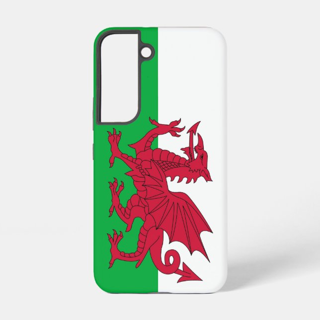 Samsung Galaxy S22 Fallflagge von Wales Hülle (Rückseite)