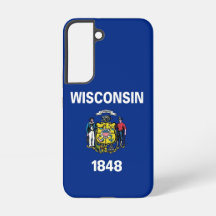 Samsung Galaxy S22 Fallflagge von Wisconsin