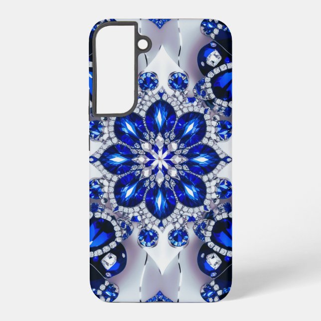 Samsung Galaxy S22 Plus Case Blue White Colors Hülle (Rückseite)