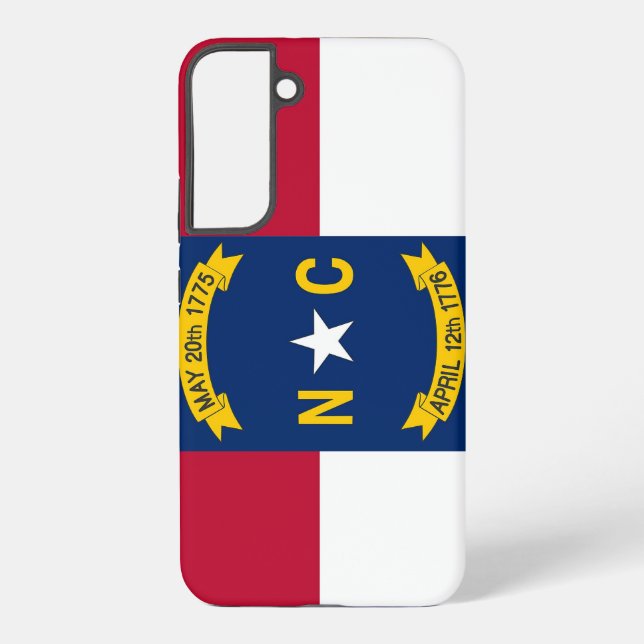 Samsung Galaxy S22 Plus Case Flag North Carolina Hülle (Rückseite)