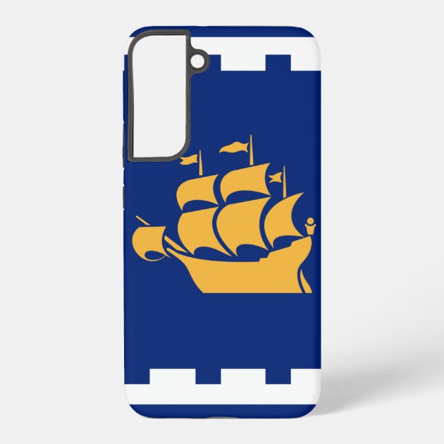 Samsung Galaxy S22 Plus Case Flag of Quebec City Samsung Galaxy Hülle (Rückseite)