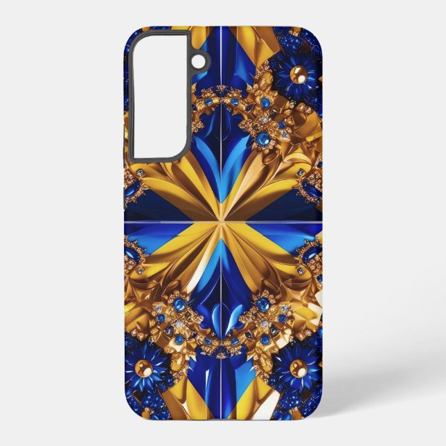 Samsung Galaxy S22 Plus Case Schweden Farben Samsung Galaxy Hülle (Rückseite)