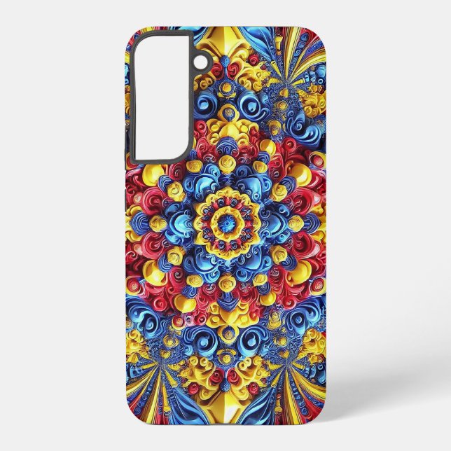 Samsung Galaxy S22 Plus Fall Rumänische Farben Hülle (Rückseite)
