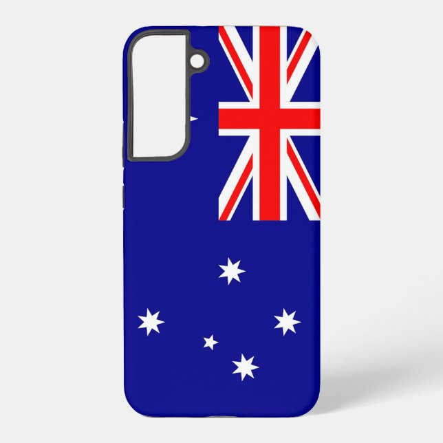 Samsung Galaxy S22 Plus Fallflagge aus Australien Hülle (Rückseite)