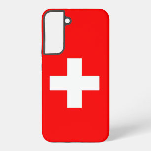 Samsung Galaxy S22 Plus Fallflagge der Schweiz Hülle