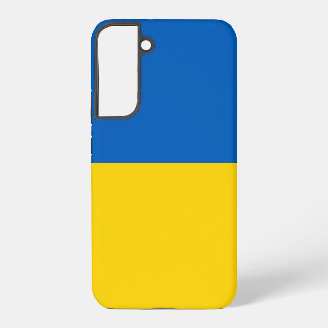 Samsung Galaxy S22 Plus Fallflagge der Ukraine Hülle (Rückseite)