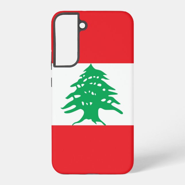 Samsung Galaxy S22 Plus Fallflagge des Libanon Hülle (Rückseite)