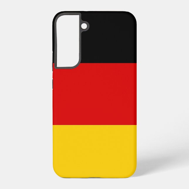Samsung Galaxy S22 Plus Fallflagge Deutschland Samsung Galaxy Hülle (Rückseite)