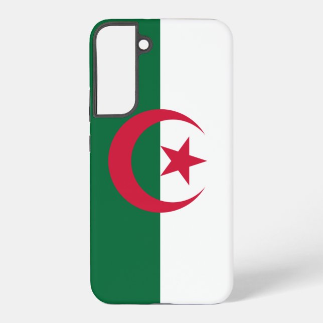 Samsung Galaxy S22 Plus Fallflagge von Algerien Samsung Galaxy Hülle (Rückseite)