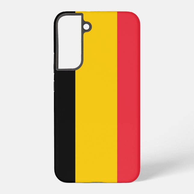 Samsung Galaxy S22 Plus Fallflagge von Belgien Hülle (Rückseite)
