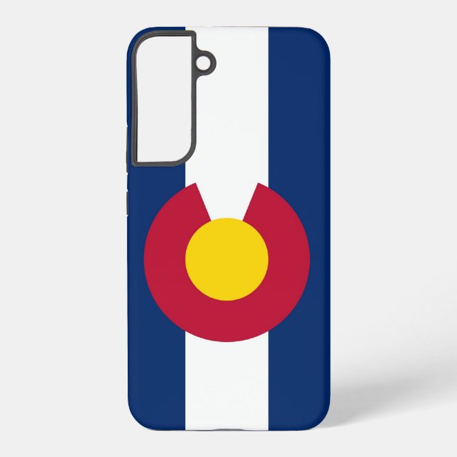 Samsung Galaxy S22 Plus Fallflagge von Colorado Hülle (Rückseite)
