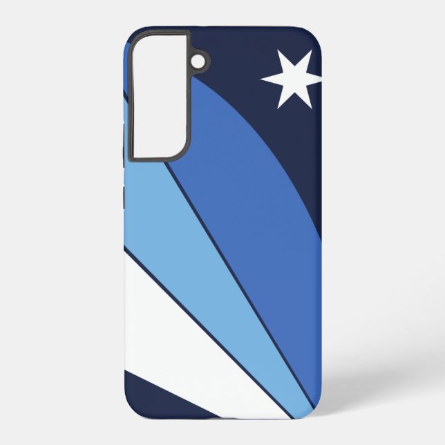 Samsung Galaxy S22 Plus Fallflagge von Columbia, S Hülle (Rückseite)