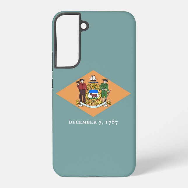 Samsung Galaxy S22 Plus Fallflagge von Delaware Hülle (Rückseite)