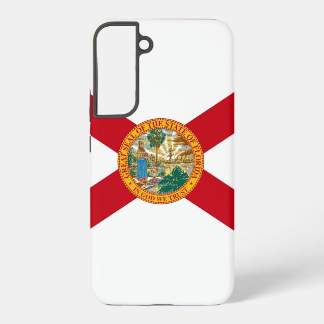 Samsung Galaxy S22 Plus Fallflagge von Florida Samsung Galaxy Hülle (Rückseite)