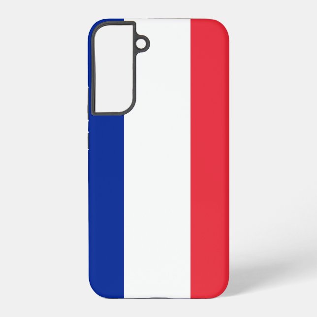 Samsung Galaxy S22 Plus Fallflagge von Frankreich Hülle (Rückseite)