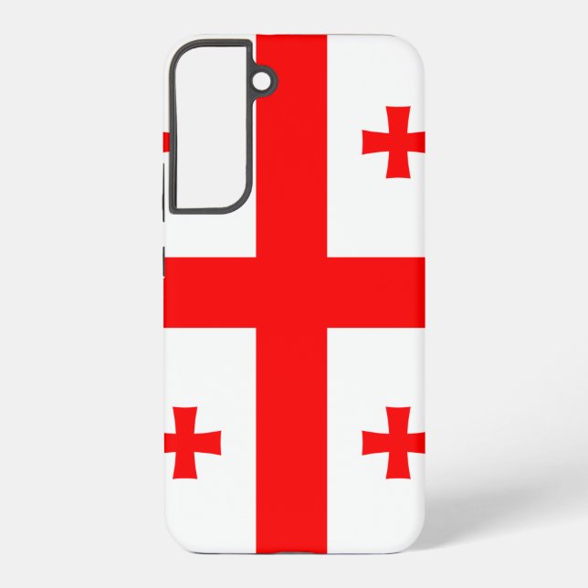 Samsung Galaxy S22 Plus Fallflagge von Georgia Hülle (Rückseite)
