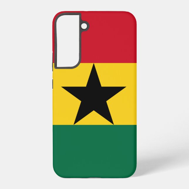 Samsung Galaxy S22 Plus Fallflagge von Ghana Hülle (Rückseite)