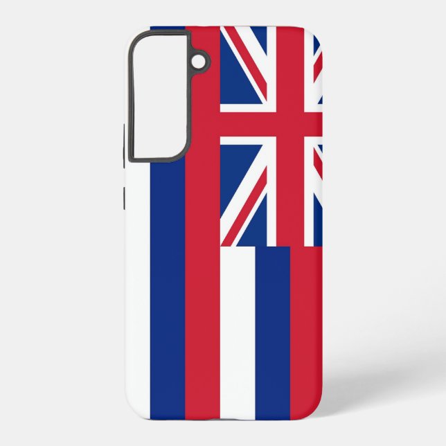 Samsung Galaxy S22 Plus Fallflagge von Hawaii Samsung Galaxy Hülle (Rückseite)