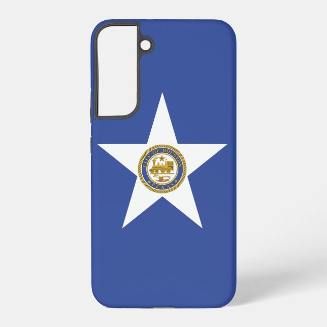 Samsung Galaxy S22 Plus Fallflagge von Houston Hülle (Rückseite)