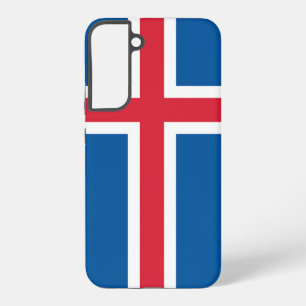 Samsung Galaxy S22 Plus Fallflagge von Island Hülle