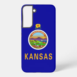 Samsung Galaxy S22 Plus Fallflagge von Kansas Hülle