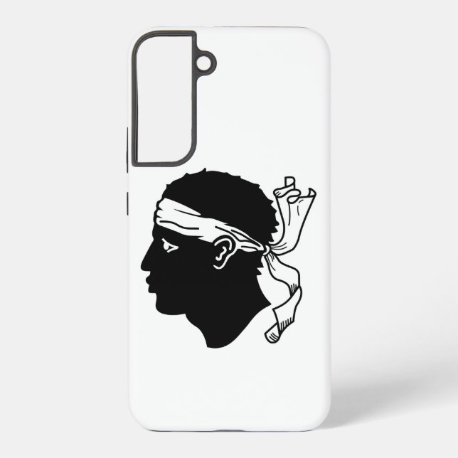 Samsung Galaxy S22 Plus Fallflagge von Korsika Hülle (Rückseite)