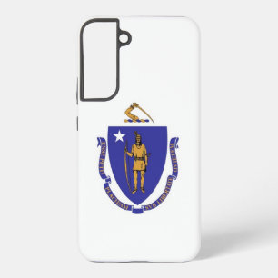 Samsung Galaxy S22 Plus Fallflagge von Massachuset Hülle