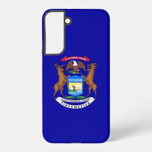 Samsung Galaxy S22 Plus Fallflagge von Michigan Hülle