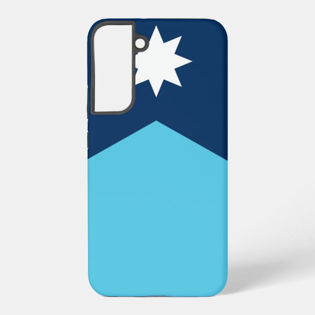 Samsung Galaxy S22 Plus Fallflagge von Minnesota Hülle (Rückseite)