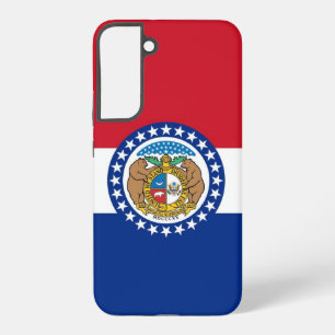Samsung Galaxy S22 Plus Fallflagge von Missouri Hülle