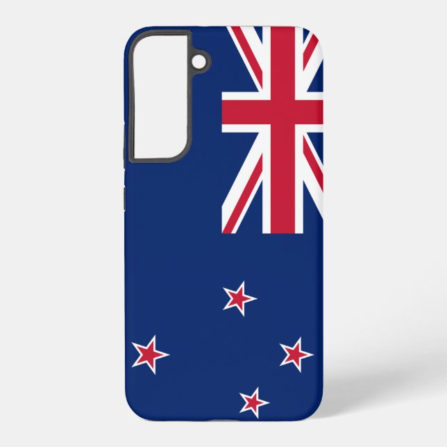 Samsung Galaxy S22 Plus Fallflagge von Neuseeland Hülle (Rückseite)