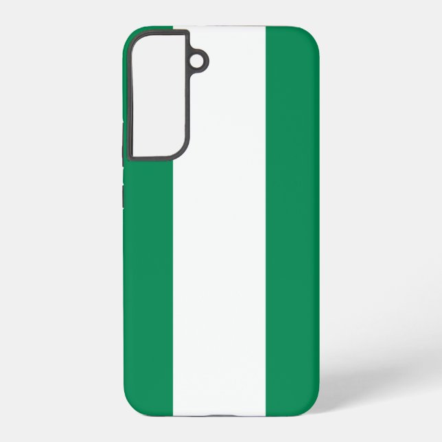 Samsung Galaxy S22 Plus Fallflagge von Nigeria Hülle (Rückseite)
