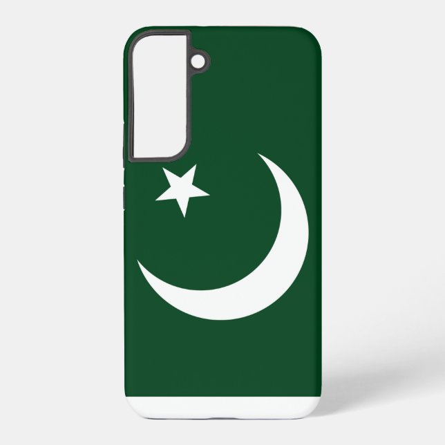 Samsung Galaxy S22 Plus Fallflagge von Pakistan Hülle (Rückseite)