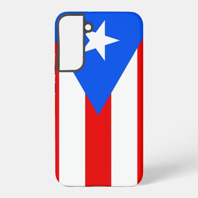 Samsung Galaxy S22 Plus Fallflagge von Puerto Rico Hülle (Rückseite)