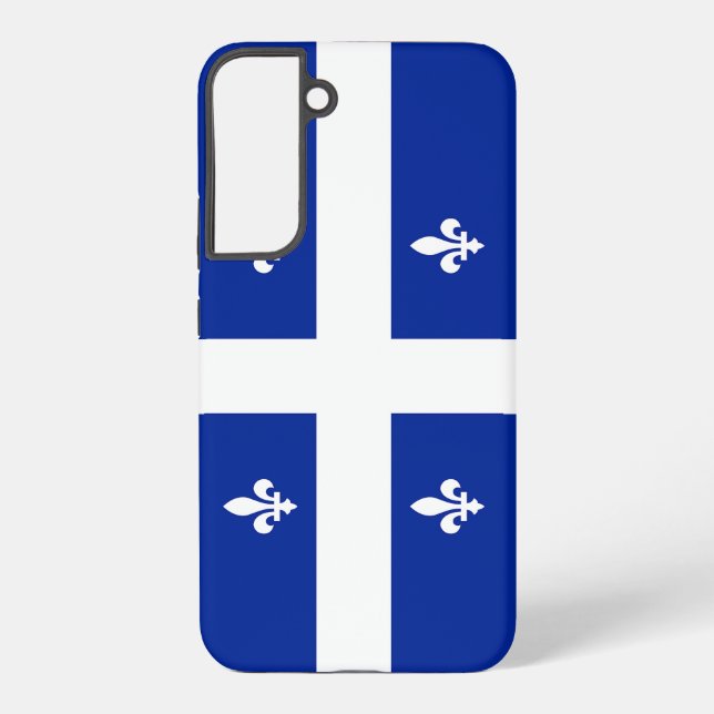 Samsung Galaxy S22 Plus Fallflagge von Quebec Hülle (Rückseite)