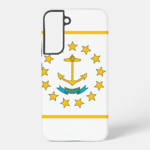 Samsung Galaxy S22 Plus Fallflagge von Rhode Islan Hülle