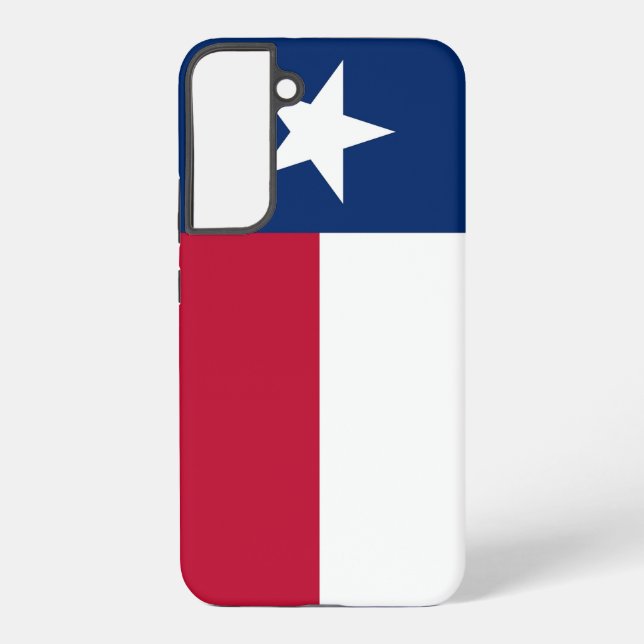 Samsung Galaxy S22 Plus Fallflagge von Texas Hülle (Rückseite)