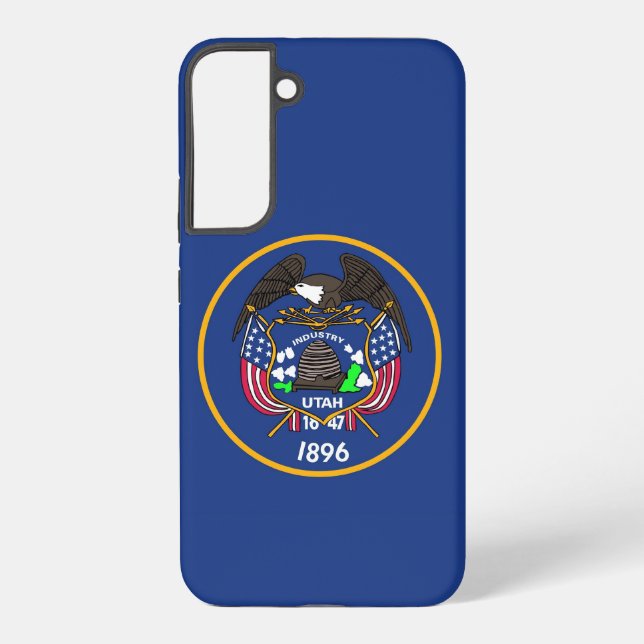 Samsung Galaxy S22 Plus Fallflagge von Utah Hülle (Rückseite)