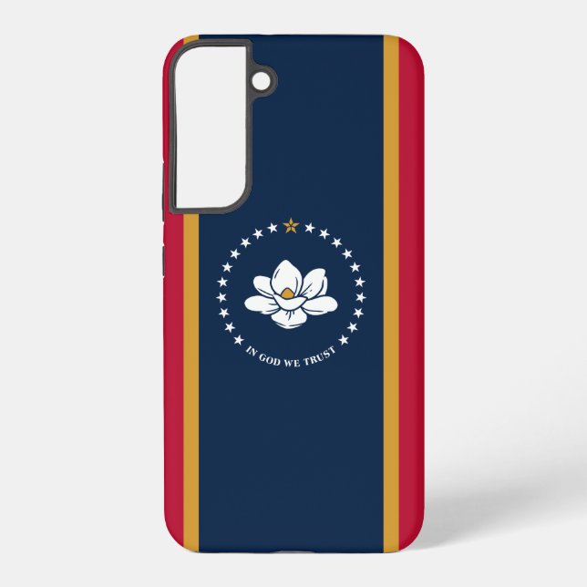 Samsung Galaxy S22 Plus Hülle Flagge von Mississip (Rückseite)