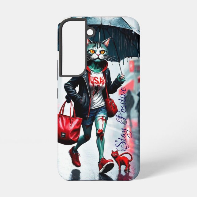 Samsung Galaxy S22 schöner Katzenkoffer Hülle (Rückseite)