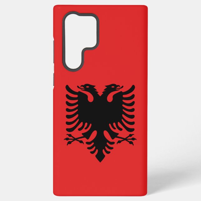 Samsung Galaxy S22 Ultra Case Flag Albanien Hülle (Rückseite)
