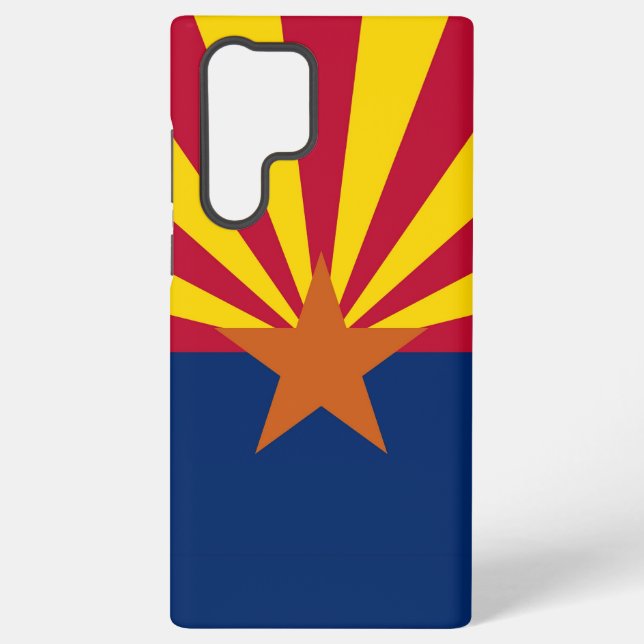 Samsung Galaxy S22 Ultra Case Flag von Arizona, US Hülle (Rückseite)