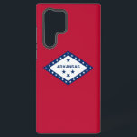 Samsung Galaxy S22 Ultra Case Flag von Arkansas Hülle<br><div class="desc">Mit unserem exklusiven Cover mit der Fahne von Arkansas verwandeln Sie Ihre Samsung Galaxy S22 Ultra in ein Symbol des Arkansas Stolzes! Dieses Cover wurde mit viel Liebe zum Detail entworfen und zeigt stolz das ikonische Design der Staatsflagge von Arkansas. Die Fahne hat eine Diamantform mit 25 weißen Sternen und...</div>