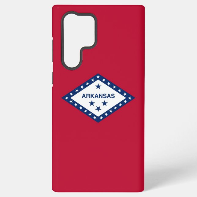Samsung Galaxy S22 Ultra Case Flag von Arkansas Hülle (Rückseite)