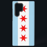 Samsung Galaxy S22 Ultra Case Flag von Chicago Samsung Galaxy Hülle<br><div class="desc">Mit dem Samsung SGH-X500 ist das Samsung SGH-E500 ein idealer Ausgangspunkt, um die faszinierende Welt der Fotografie zu entdecken. Dieses Cover wurde mit viel Liebe zum Detail gestaltet und zeigt stolz die ikonischen Elemente der Chicagoer Stadtflagge. Das Design besteht aus vier roten Sternen, von denen jede ein bedeutendes Ereignis in...</div>