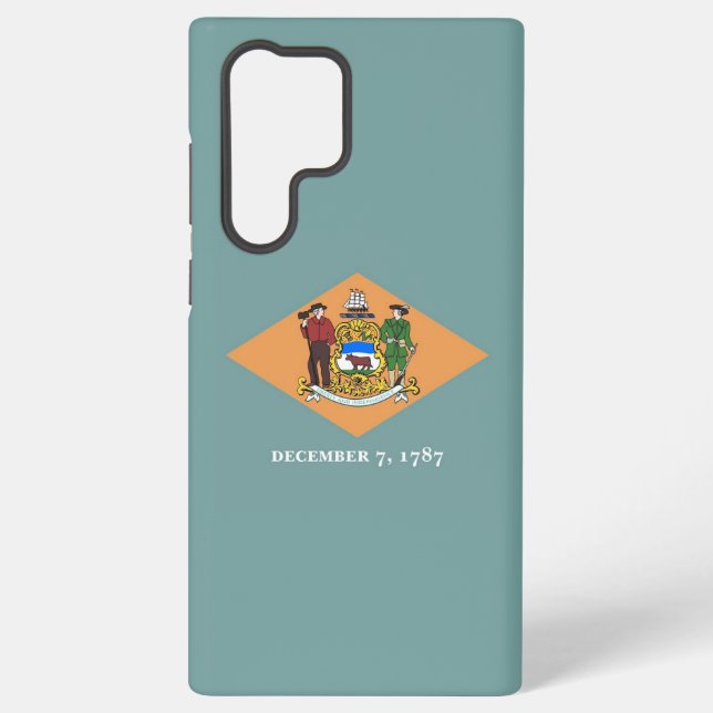 Samsung Galaxy S22 Ultra Case Flag von Delaware Hülle (Rückseite)